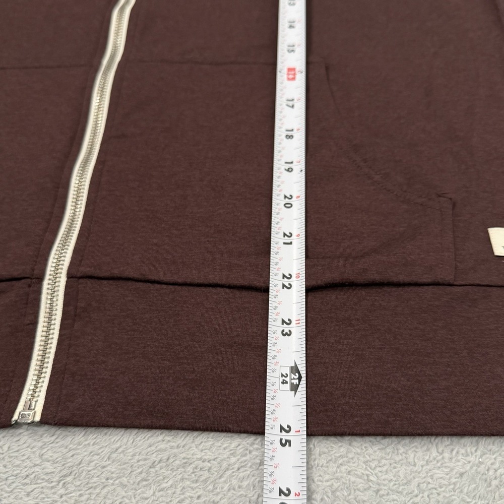 Vuori Halo Performance Hoodie 2.0 Women Large Burgundy Full Zip Jacket VW268 - Picture 7 of 8